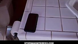 Hot Brunette Teen Stepdaughter Fucked By Stepdad After Caught Watching Porn POV Pamela Morrison Ike Diezel