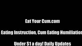 do you swallow your own cum for us?