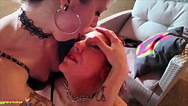 Italian Mistress Dominates Slave With Foot Worship and Strapon