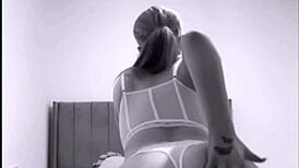 slutty british horny girlfriend experience in this webcam solo masturbation