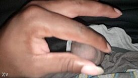 stroking my small cock while playing skyrim