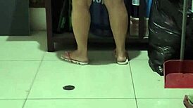 my hot stepmother flashes in the bathroom