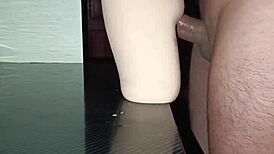 intimate anal session with sally, climaxing between her thighs