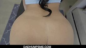 Dadhumpsme - Stepdad Saves Bratty Stepdaughter From Cops And Punishes Her - Mila Monet