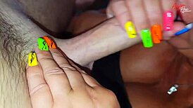 stepmother receives creampie without contraceptives in bed