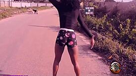 The girl next door enjoys her time with the neighbor