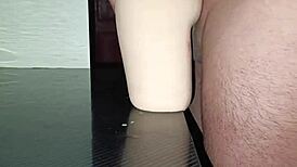 intimate anal session with sally, climaxing between her thighs