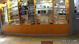 Stunning Czech Chick Seduced and Shagged in Hypermarket POV