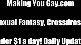 Fucking bisexual boys with dildos in POV