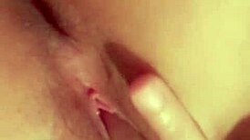 A redhead Latina explores subtle self-touch techniques