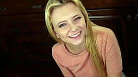 Horny step dad yells, 'Fuck my tiny step daughter Riley Star!'