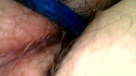 Missionary cunnilingus with ultra-closeups of my creampie