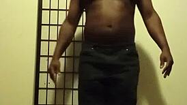 Performing spider crab exercises before cum on ass roleplay session