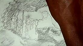 Couple Engages in Suggestive Foreplay While Wearing Lingerie