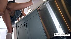 French maids get fucked in pov taboo fantasy