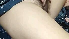 Chinese Milf Masturbates Wet Pussy Secretly While Husband's Friend Eats Downstairs!