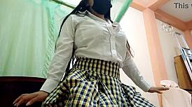 Latina student makes erotic homemade porn