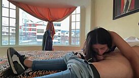 I got so horny at work, removed his condom