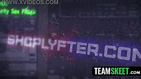 Caught And Creamed - Store Manager's Dick Down My Throat And Guard's Cum On My Face