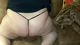 Big White Ass In Panties And Thong Display
