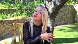 Beautiful Ashley Swallows Her Husband's Cock Deepthroat Style