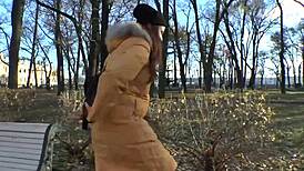 Stripping Off Jeans After Sweaty Walk!