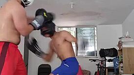 sometimes i do boxing or try to boxing amateur sparring training