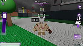 Enjoying Playtime with Two Girls on Roblox