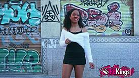 hot mulatto zoe bombon at porn castin for freind, naughty black girl in fakins