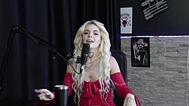 Wow, Kyra Sex In Sheer Red Talks Prostitution And Relationships!