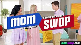 Stepsons help stepmoms maintain tight teen-like vaginas with fingering and fucking
