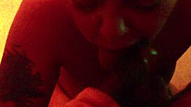 Intense blowjob scene captured in video