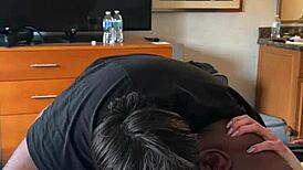 magenta lexx fucks in trailer with audience