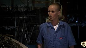 Horny blonde whore craves deep anal after twat licking