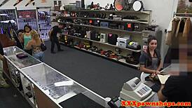 Amateur student fucks pawnroker for cash!