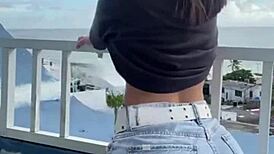 Exhibitionist Wife Showing Pussy Outdoor