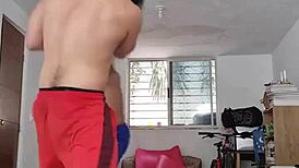 sometimes i do boxing or try to boxing amateur sparring training