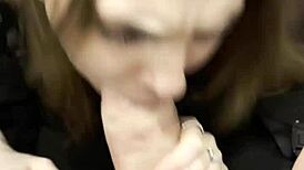 She sucks off the first guy she meets at a nightclub