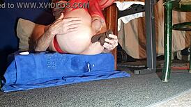 soloboy has his ass dripping while fucking favorite toy