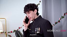 Soldier Comes Home to Rail His Milf Stepmom - Mia James Nick Strokes