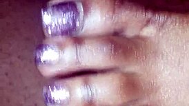 toes teasing that hard dick relentlessly