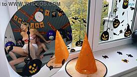 Mature Woman Dressed As Nurse For Halloween Party And Gets Fucked