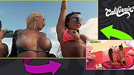 Brazilian Model Kisses Best Friend