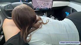 Teaching Stepsis Driving Turns Into Intense Fucking Session