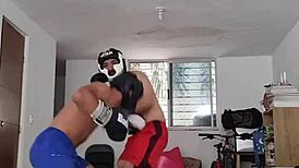 sometimes i do boxing or try to boxing amateur sparring training