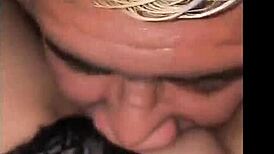 My mother-in-law squirts when I fuck her with huge cock at girlfriend's house 😈