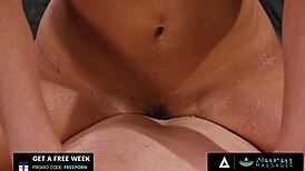 Cute Ebony Ameena Green Gives Slippery Nuru Massage To Boyfriend