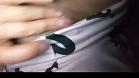 My mother-in-law squirts when I fuck her with huge cock at girlfriend's house 😈