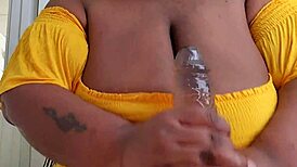 hand job happiness v3 with big black cock