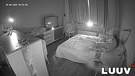 Hey, watch this young couple's missionary sex at 5 am!